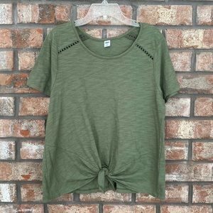 Old Navy Tie Front Shirt, Size M